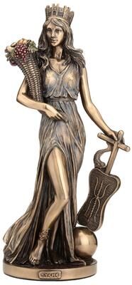 Veronese Design 11.22 in H Tyche Greek Goddess of Fortune and Prosperity Poly Resin
