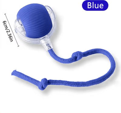 Uplift Curations USB Rechargeable Interactive Moving Pet Toy Ball Electronic Bouncing Toy For Dogs & Cats blue S