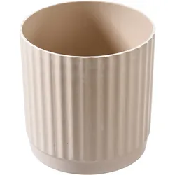 Topf Kunststoff D15,5H15,5cm Recycling Material  - beige