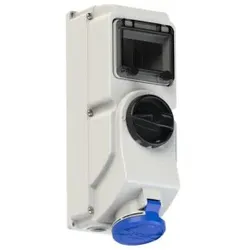 PCE 7623-6 CEE-Steckdose abschaltbar DIN 32A 3p 6h IP44/IP54 76236
