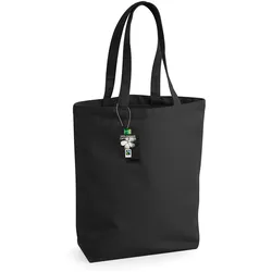 Westford Mill Fairtrade Baumwoll Shopper Baumwolltasche W671 black 28 x 38 x 12 cm