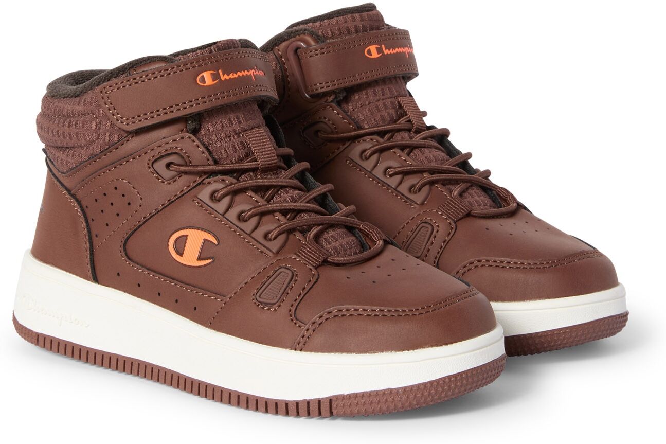 Sneaker CHAMPION "RD18 COMB MID B PS", Jungen, Gr. 28, braun (capp, f.org, natl), Synthetik, Schuhe Sneaker capp, f.org, natl 28