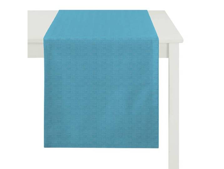 Chemin de table Torino 48 x 135cm Bleu/Bleu