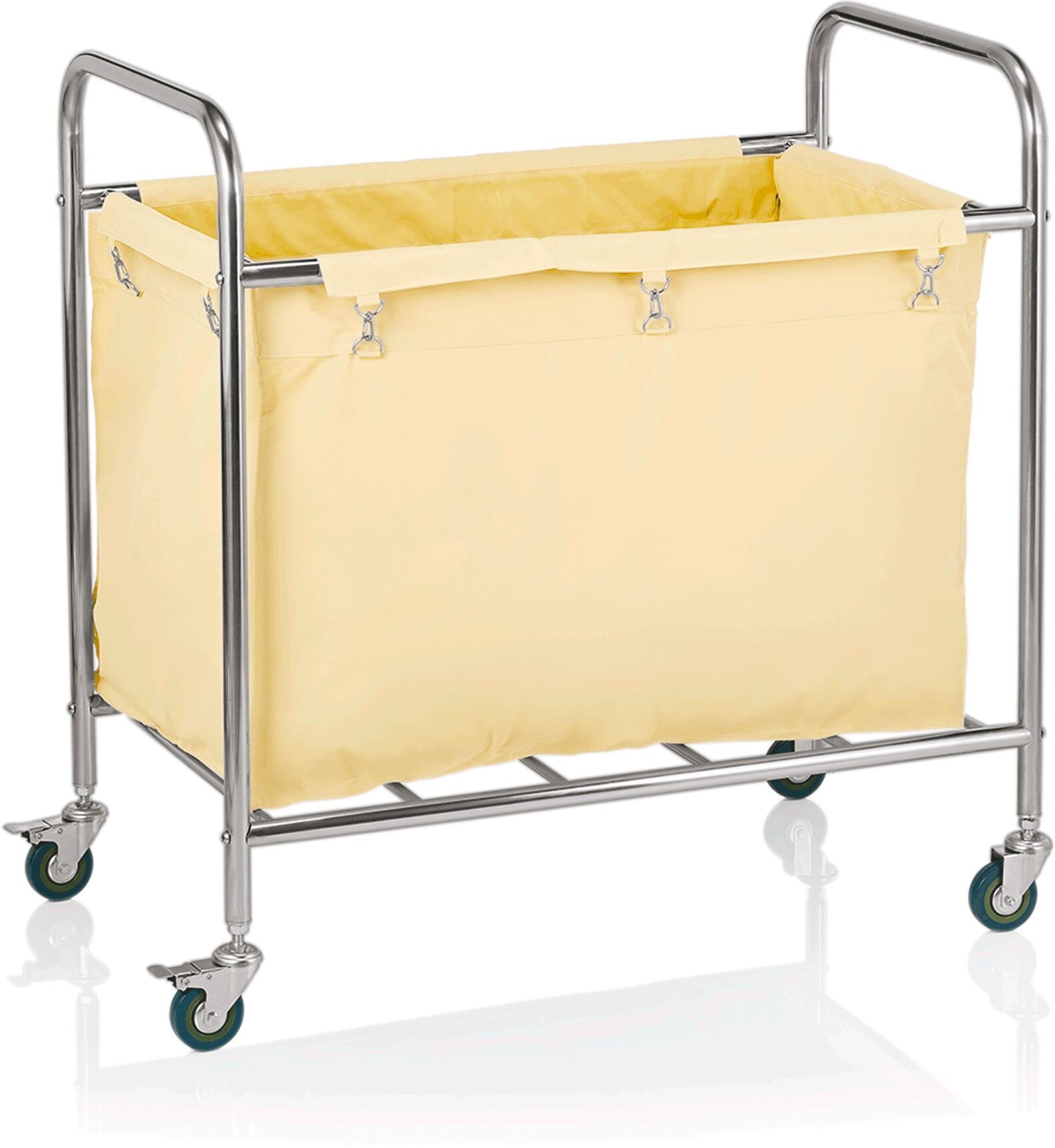 Tirolix Carrello Portabiancheria 90 x 55 cm Avorio