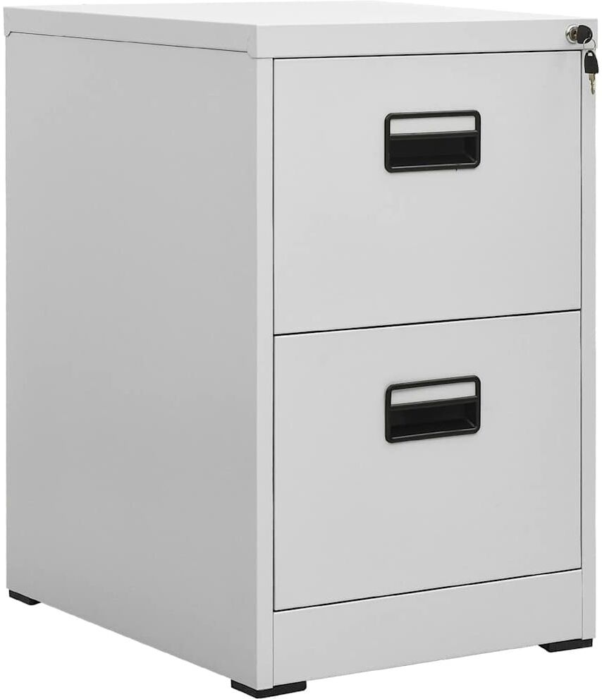 vidaXL Classeur Gris clair 46x62x72,5 cm Acier