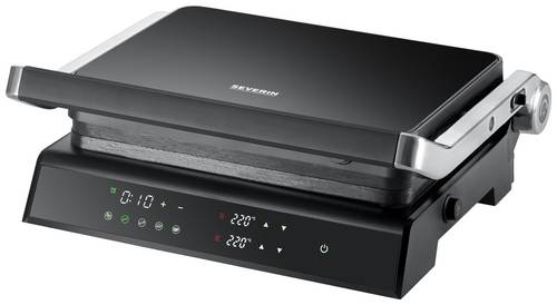 Severin SEVINI Comfort KG2399 Kontaktgrill Schwarz/Silber