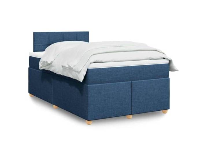 RJPLMFV Lattenrost mit Matratze, Blau, 120 x 190 cm, Polyestergewebe Taschenfedern, abnehmbarer Bezug, waschbar, individuelle Unterstützung, atmungsaktiver Komfort