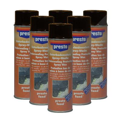 Presto 6x 500ml Unterbodenschutz auf Wachsbasis braun [Hersteller-Nr. 306048]