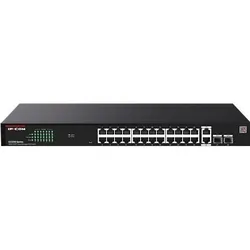 IPC Ip-Com Switch Verwaltet (24 Ports), Netzwerk Switch, Schwarz