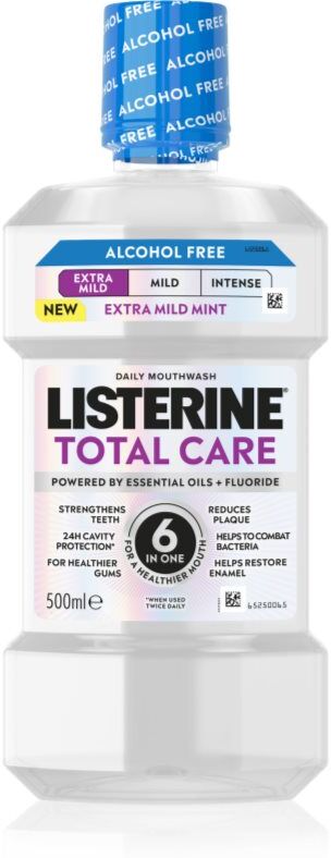 Listerine Total Care Extra Mild bain de bouche sans alcool 500 ml