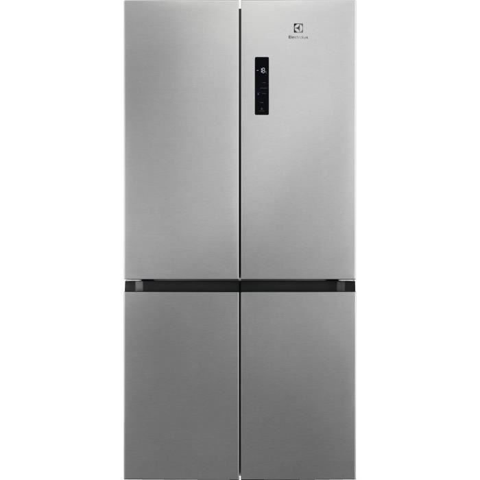 Electrolux ELT9VE52U0, Freistehend, French door, Edelstahl, Grigio; Acciaio INOX, Touchsteuerung, LCD