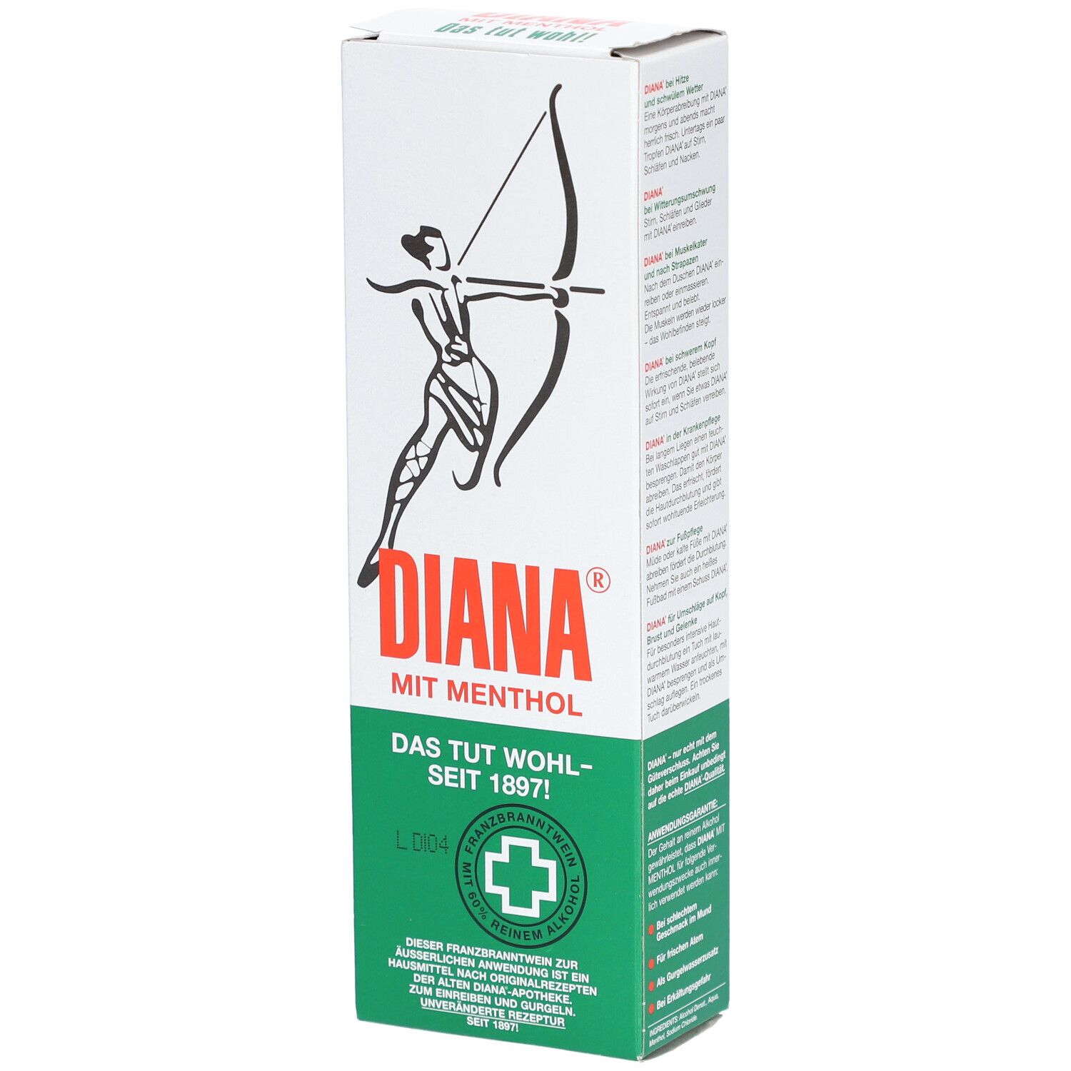 Diana Franzbr.wein Menthol 1 100Ml 100 ml Lösung