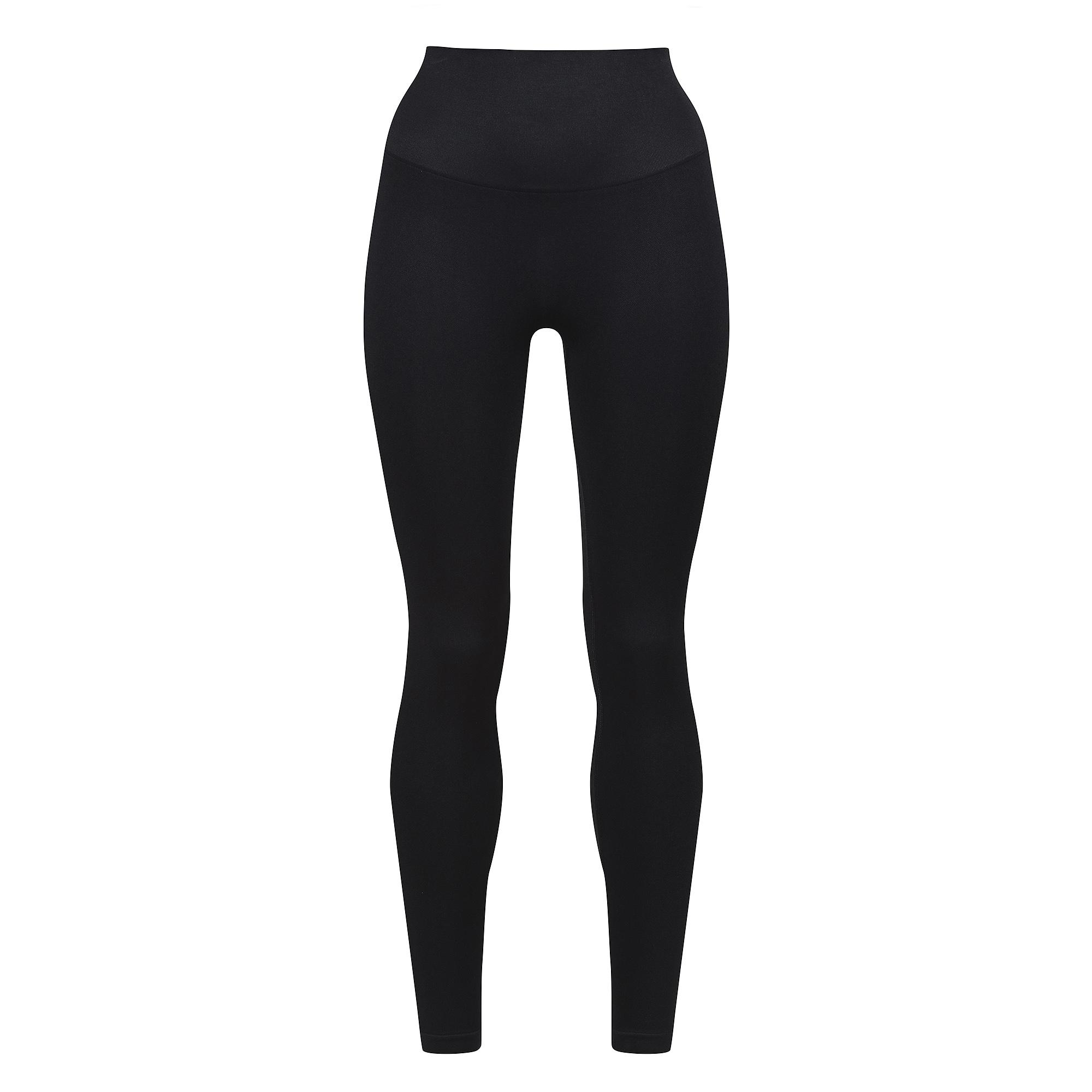 Damen Essentials Schwarze Leggings Formende Unterstützende Recycelte Stretch-Passform