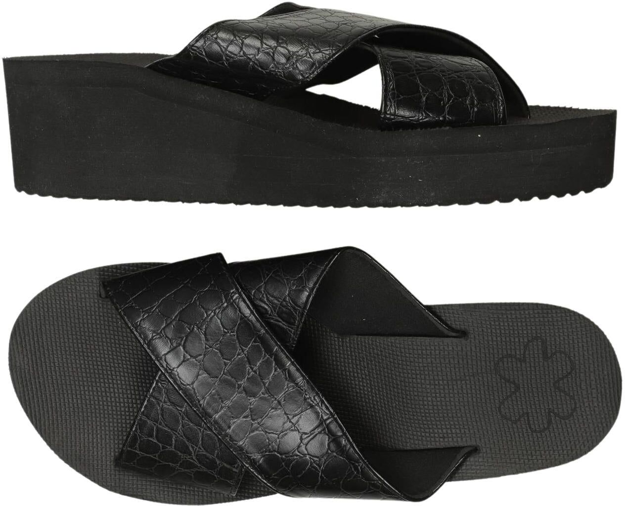 flip*flop Damen Sandalen, Schwarz, Gr. EU 37, kein / Etikett - Second Hand