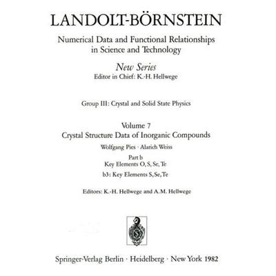 Key Elements: S, Se, Te / Schlüsselelemente: S, Te, Gebundene Ausgabe von W. Pies,A. Weiss, Springer Berlin, 978-3-540-11622-6
