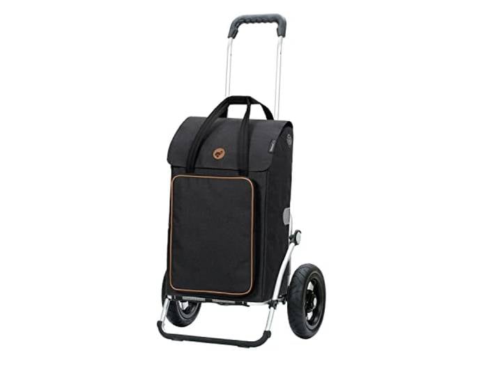 ANDERSEN Einkaufstrolley - Royal Shopper Ipek BO schwarz 45 L Einkaufsroller,isoliert,Kühltasche,vielseitig, Aluminium, klappbar, luftbereiftes Kugellagerrad