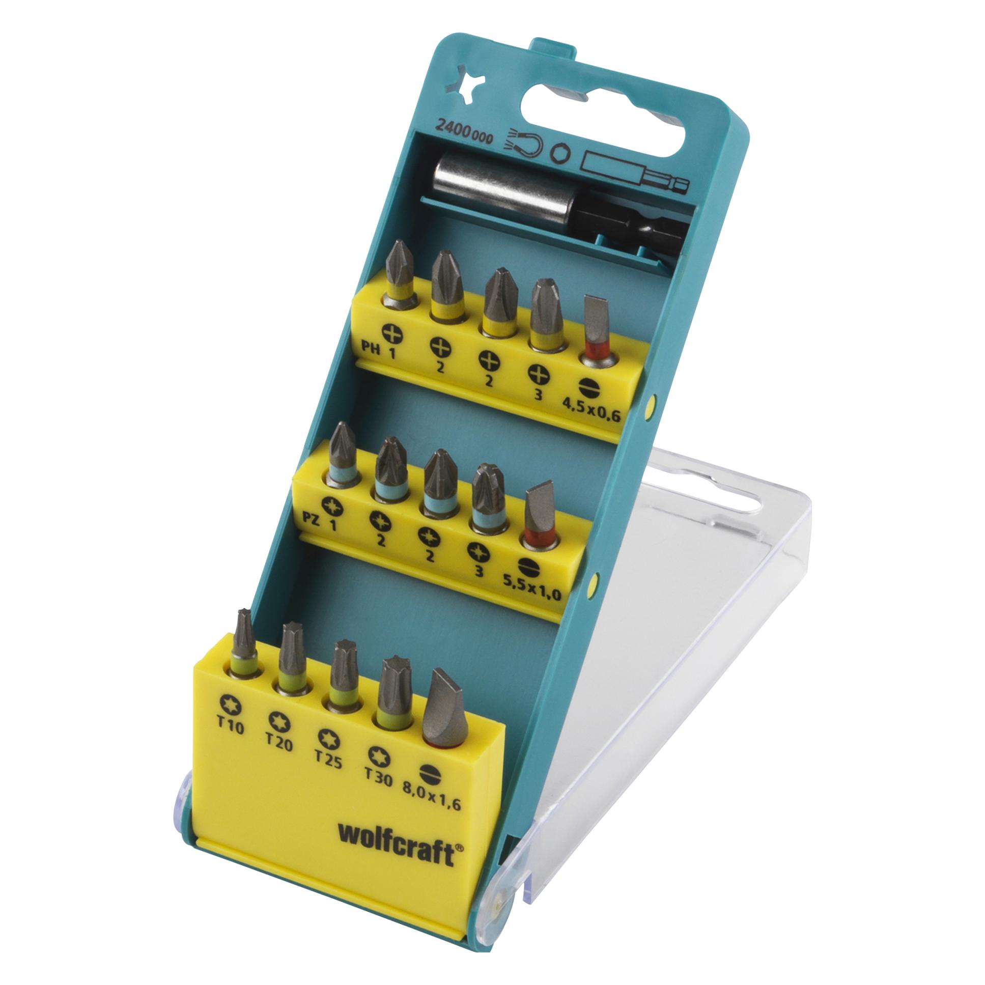wolfcraft 1 Bit-Box Solid 16-tlg. SL, PH, PZ, T (2400000)
