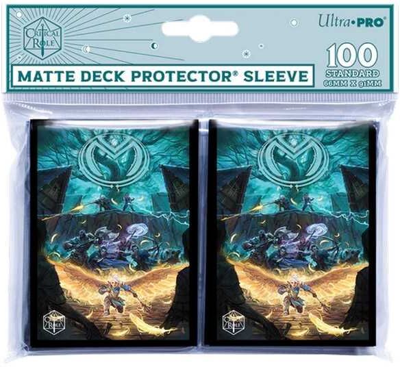 Critical Role: Vox Machina 100ct Card Sleeves by Ultra PRO, Standard-Size Trading Card Deck Protector, Archival-Safe
