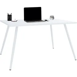VCM Schreibtisch Computertisch Bürotisch Skandanivischer Retro Look Salia 160x80 cm