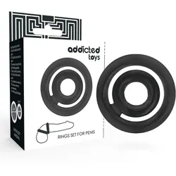 ADDICTED TOYS - POTENZ-C-RING PENIS SCHWARZ