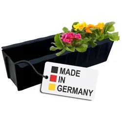 BURI Paletten Blumenkasten Schwarz Pflanzkasten Einsatz für Europaletten Blumentopf  Schwarz