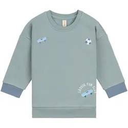 Lässig Sweatshirt Skateboard Fun, gruen, 74
