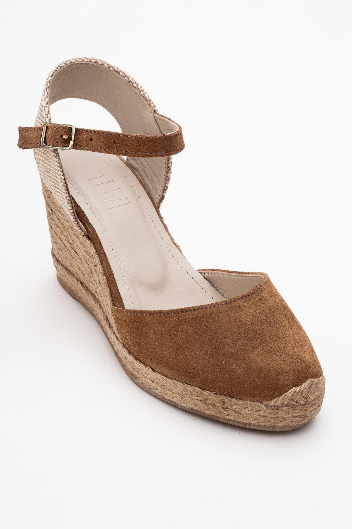 Sinta Wildleder Leder Plateform Espadrille (Damen)