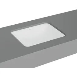 VitrA New Metropole Unterbauwaschtisch rechteckig 50 x 40 cm Edelweiß mit VitrA Clean-Oberfläche