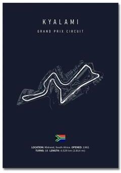 Uplift Picks F1 Track Wall Art Circuit Map Canvas Poster For Motorsport Racing Decor 50x70 Cm 19 unframed