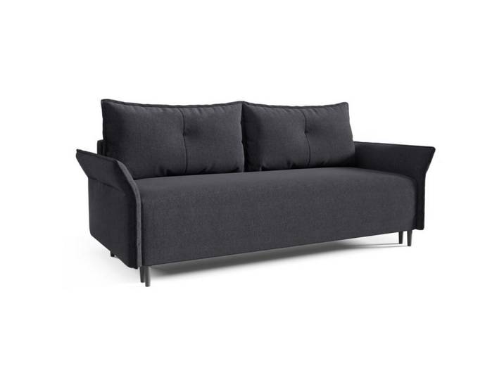 Sepro Meble Sofa Dunkelgrau Aszton Mit Dünnen Armlehnen, Graphitfarben, 235x100x86 cm, Wohnzimmer, Sofas & Couches, Sofas