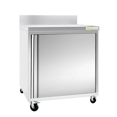 Unterbauschrank aus Edelstahl 600x700 mm auf Rollen PREMIUM - GOLDINOX