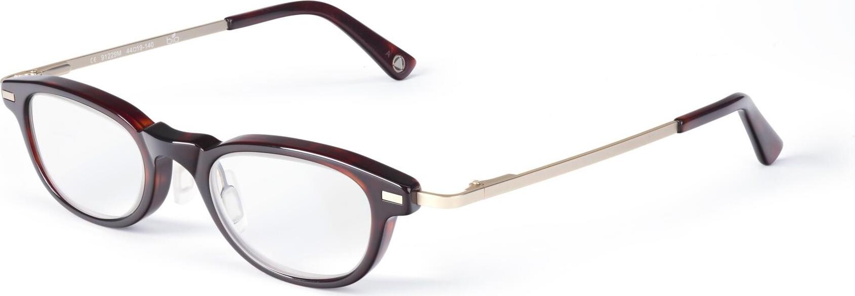 Lupenhalbbrille Kunststoff Havanna-Braun +16,00