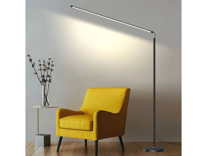 Lampadaire LED minimaliste lampe de lecture Super lumineuse salon chambre chevet lampe verticale sol Piano luminaire