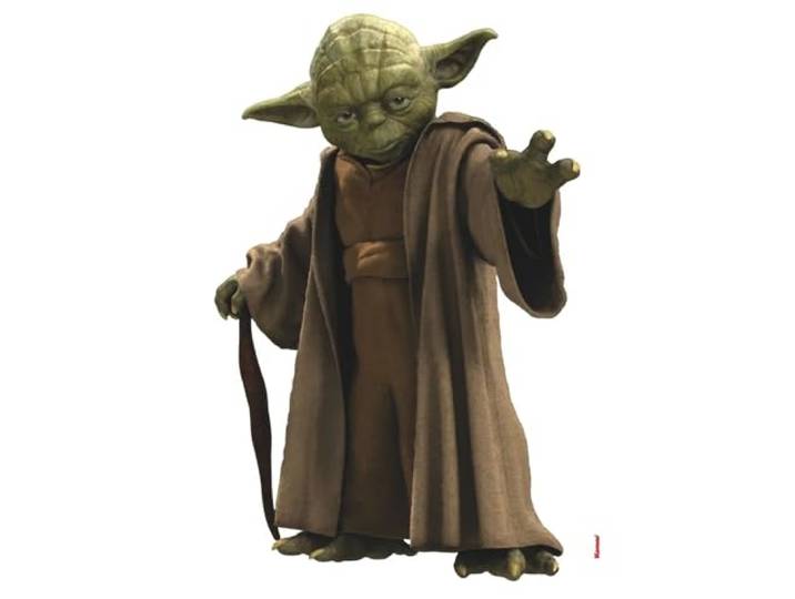 Komar Star Wars Deco-Sticker YODA 100 x 70 cm Wandtattoo, Wandsticker, Wandaufkleber, Wandbild, Jedi, Jedi-Meister, Rebellen, Galaxy, Kinderzimmer 14721h