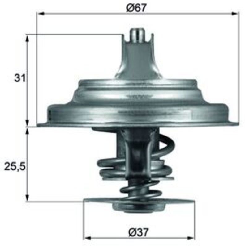 Thermostat, Kühlmittel MAHLE TX 25 80D