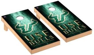 Skip's Garage South Florida USF Bulls Museum Cornhole Board Set