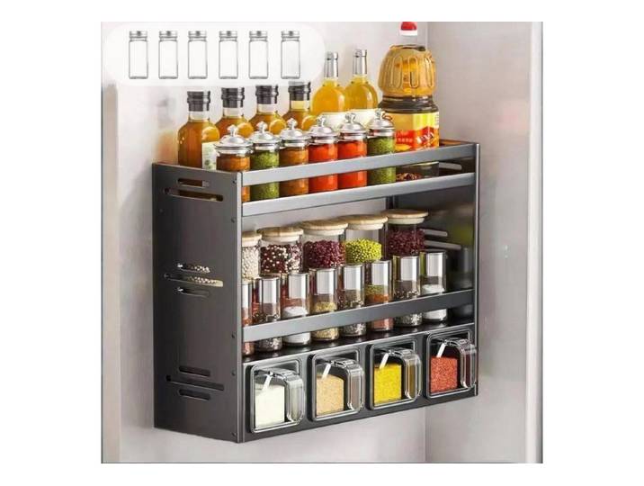 LuxusKollektion Gewürzregal Gewürzregal mit 4 Gläsern, 4-tlg.