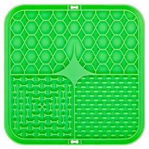 Uplift Treasures Silicone Slow Feeder Lick Mat green 5pcs