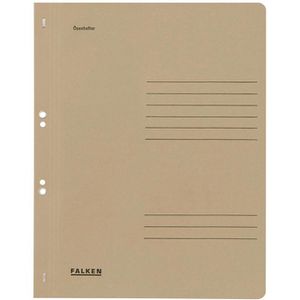 Falken Ösenhefter 80003916, A4, grau, ganzer Vorderdeckel, aus Recycling-Karton
