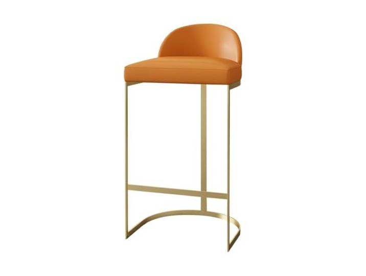 9bbhfJw4R Höhenhocker Barstuhl mit niedriger Rückenlehne, Restaurant, Bar, Balkon, Hochstuhl(Orange)