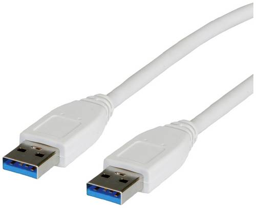 Value USB-Kabel USB 3.2 Gen1 USB-A Stecker 3.00m Weiß Geschirmt 11.99.8976
