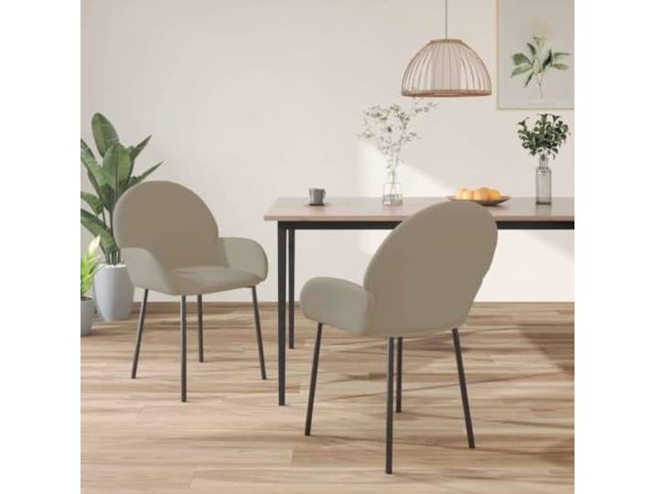 Esszimmerstühle, Samt, Hellgrau, Sperrholz, 2 Stück Schaumstoffgepolsterte Armlehnen, ergonomische Rückenlehne, 110 kg pro Sitz, für Salons oder Mahlzeiten