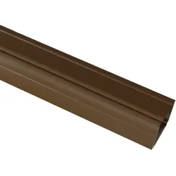 Brise Soleil - U-Führungsschiene Alu mit klickarer Abdeckung L-300cm Teak