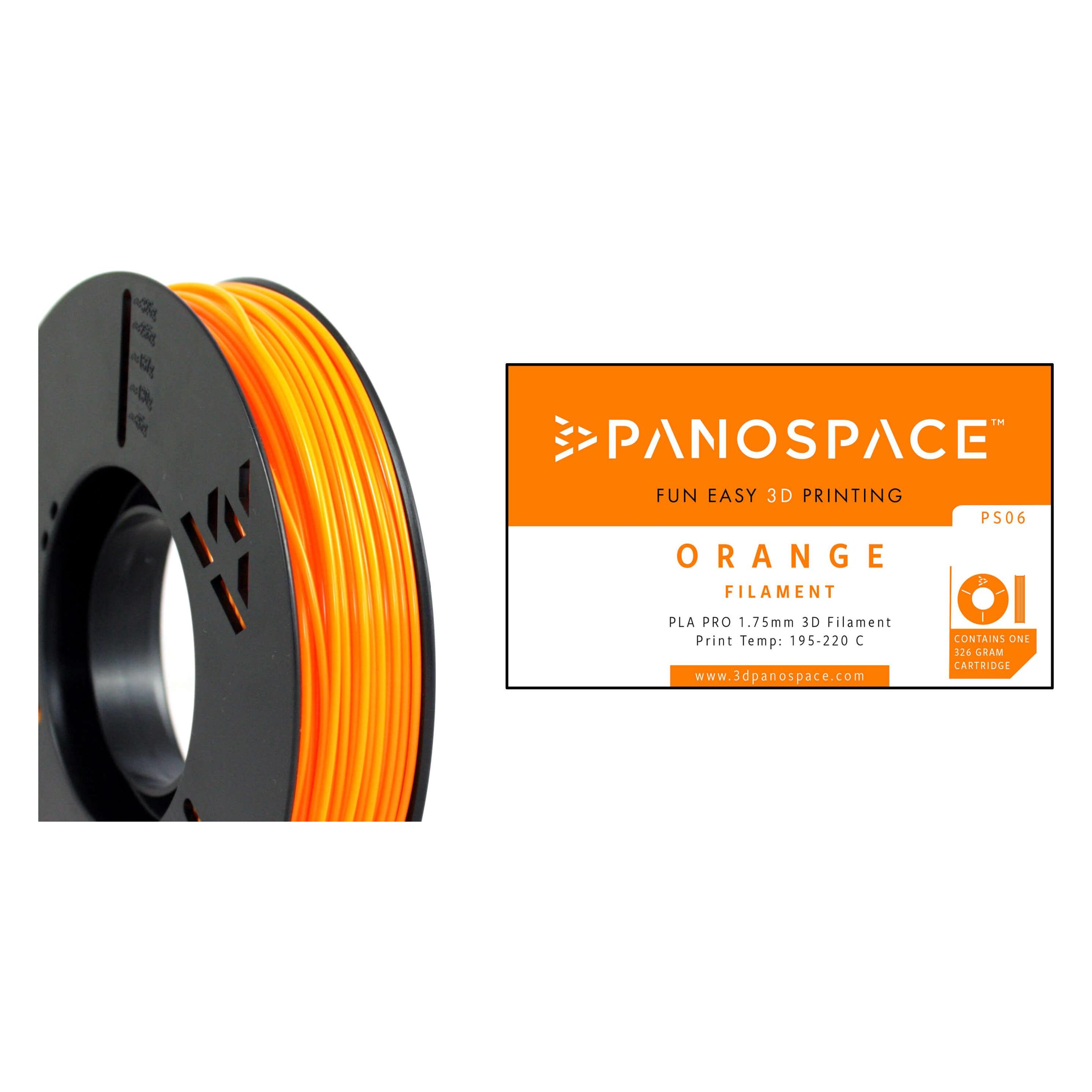 Pano space Filament PLA orange 326g (PLA, 326 g, 1.75 mm) (PLA175ORA0326)