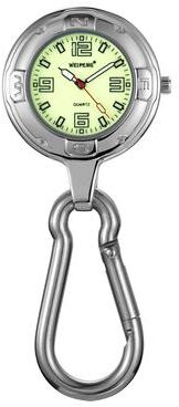 ModernMart Retro Waterproof Carabiner Watch With Luminous Dial For Hiking Travel Outdoor Use b