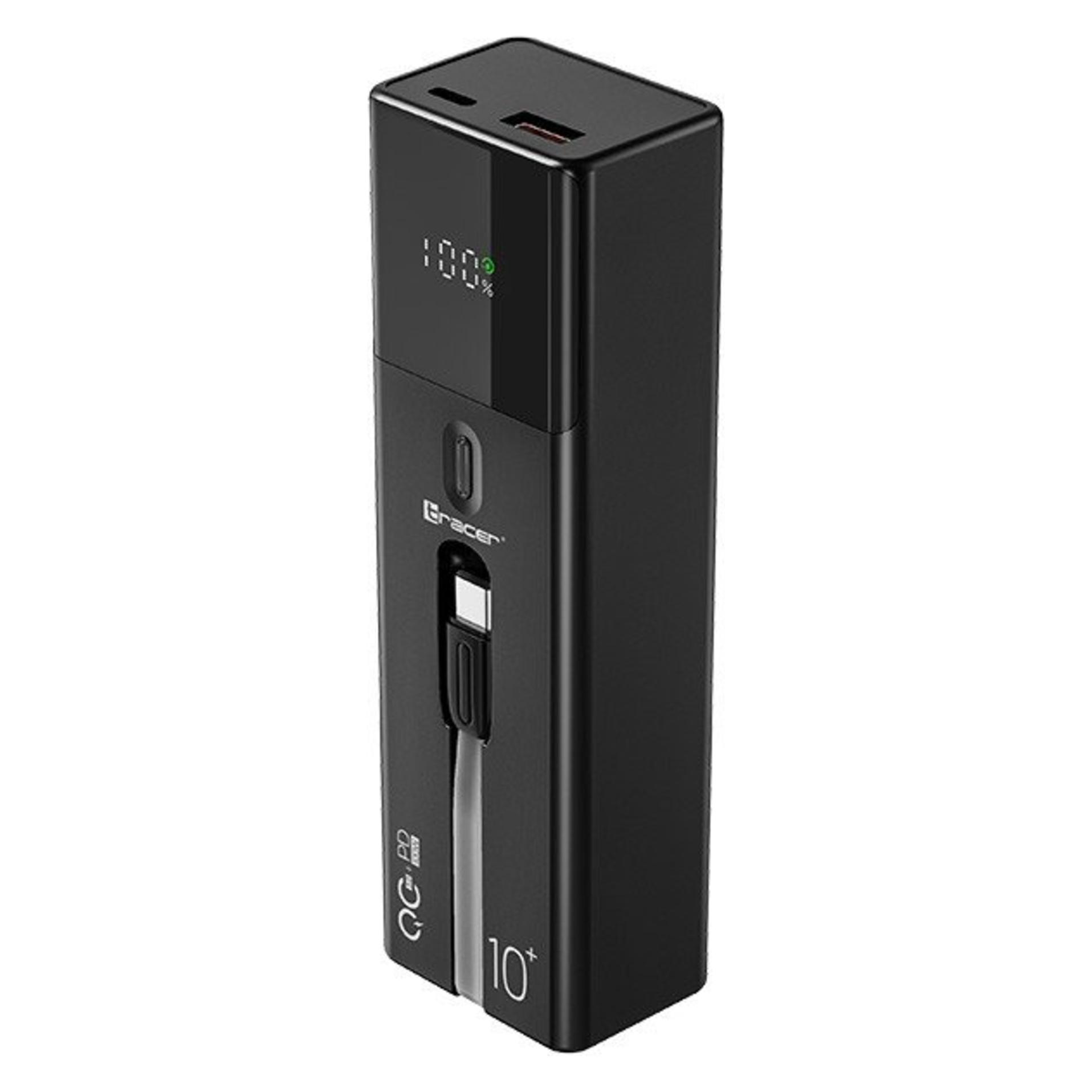 Tracer POWERBANK QUANT 10000MAH 100W PD+QC (10000 mAh, 100 W, 37 Wh) (TRABAT47641)