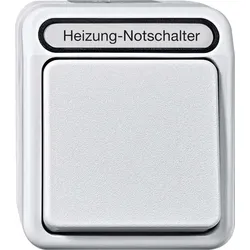 Merten Heizungs-Notschalter 2-polig, lichtgrau MEG3449-8029
