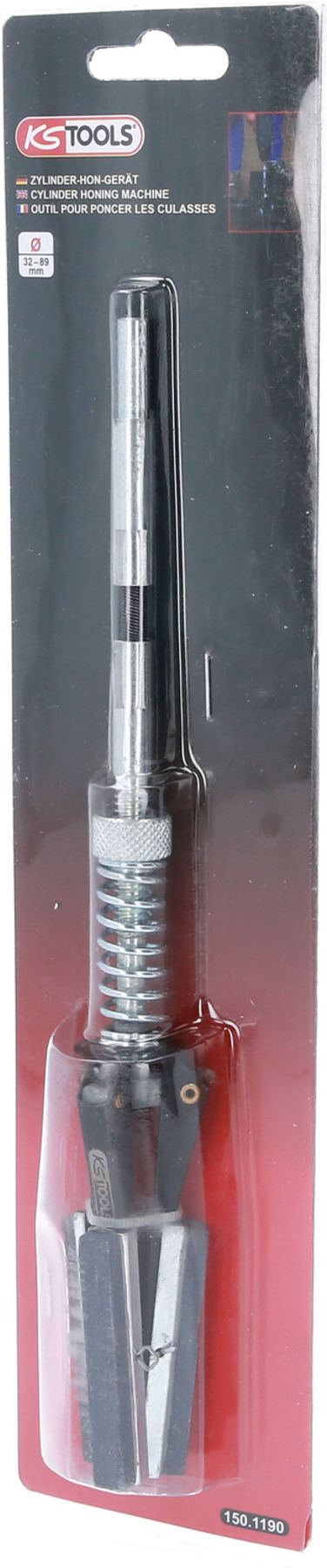 KS Tools Zylinder-Hon-Gerät aus Stahl für Zylinder von Ø32-89 mm Durchmesser, 1501190 (150.1190)