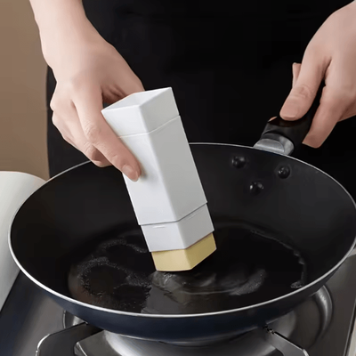 Uplift Curations Handy Butter Stick Holder & Spreader Container Compact Plastic Butter Storage Box white