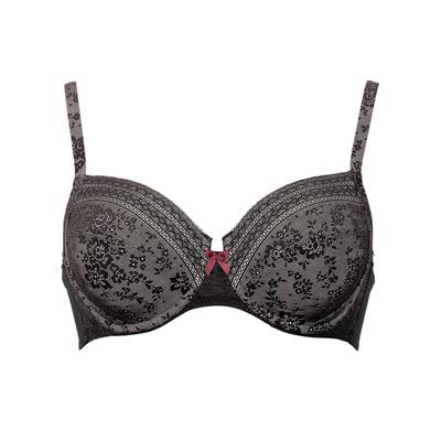 Bügel-BH ANITA "Bügel BH Fleur", Damen, Gr. 95, Cup H, schwarz, Spitze, Obermaterial: 85% Polyamid PA. 15% Elasthan EL., BHs Bügel-BH